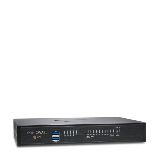 SonicWall TZ670 Appliance Right